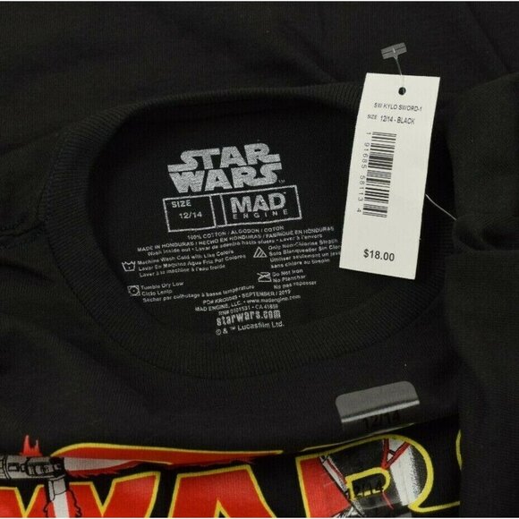 Mad Engine Youth 12 to 14 Star Wars The Rise of Skywalker Black T-Shirt - Picture 3 of 4